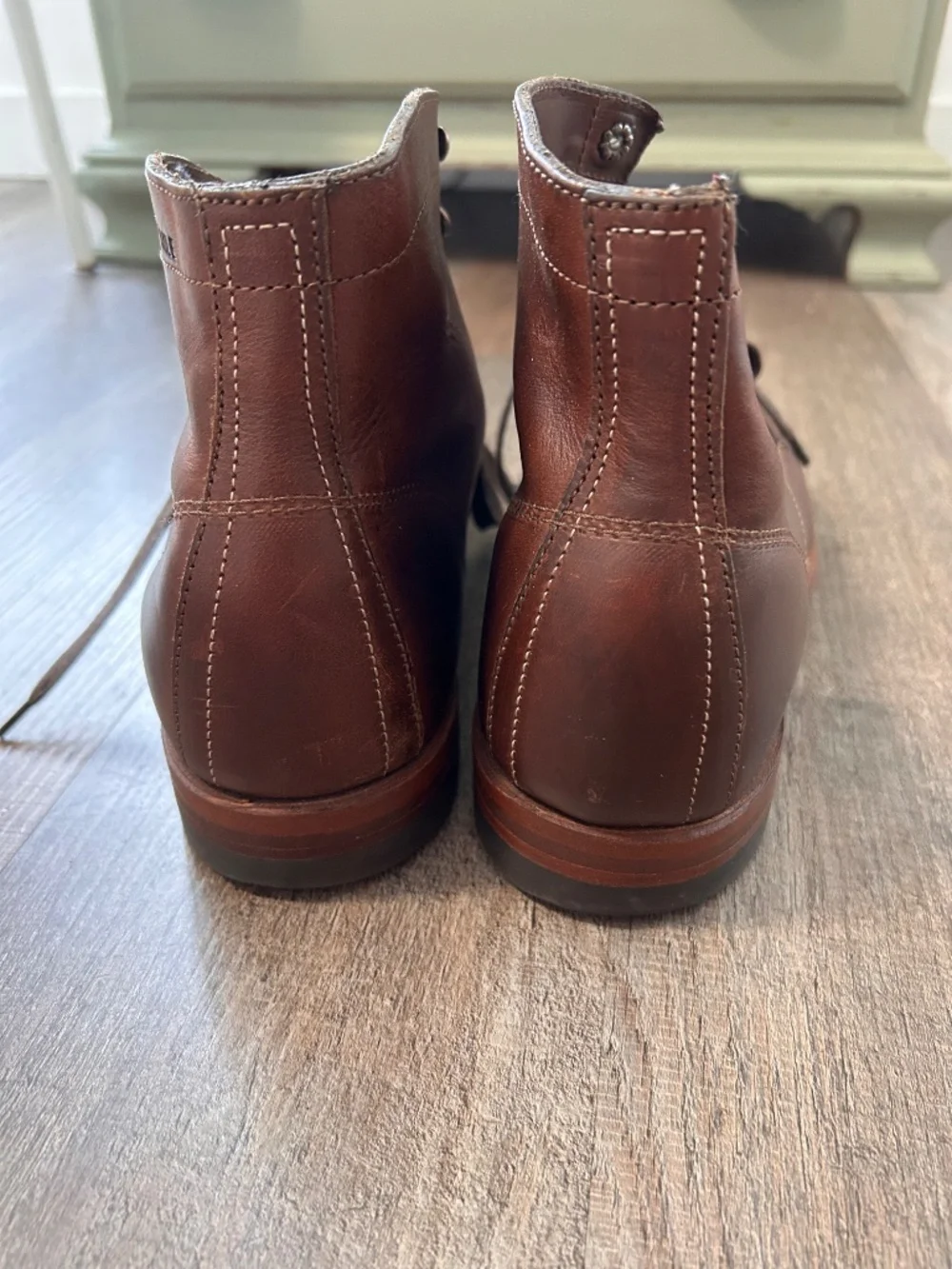 Wolverine 1000 Mile brown leather climber work classic lace up boots 10D